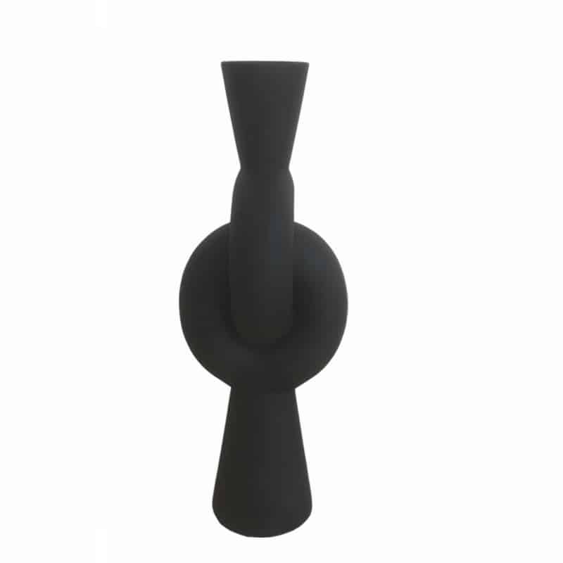 Βάζο Κεραμικό Μαύρο Art Et Lumiere Φ15,5×39,5εκ. 25043 (Υλικό: Κεραμικό, Χρώμα: Μαύρο) – Art Et Lumiere – lumiere_25043