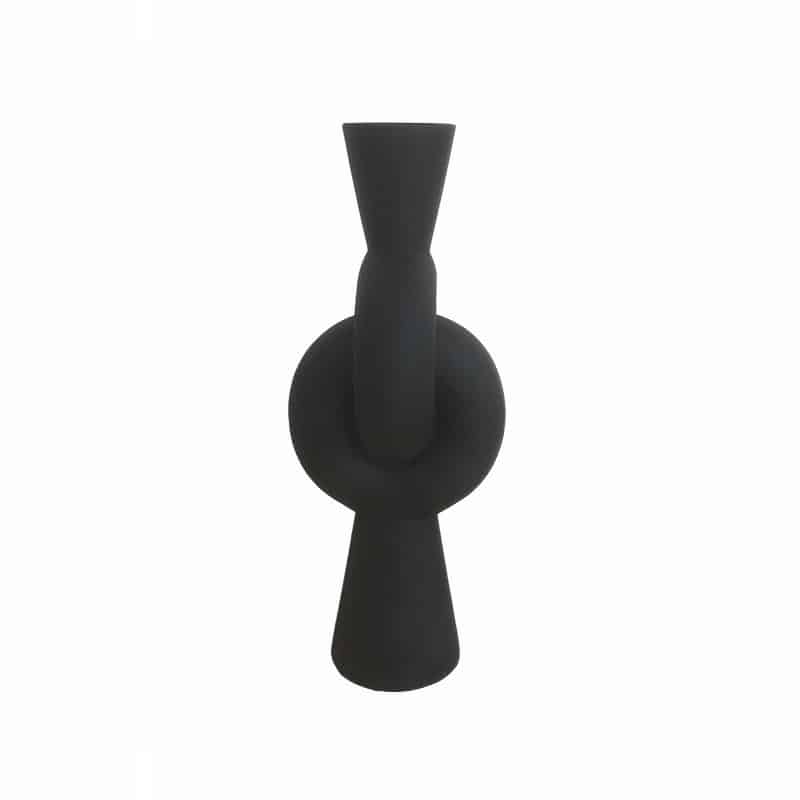 Βάζο Κεραμικό Μαύρο Art Et Lumiere Φ13x33εκ. 25042 (Υλι