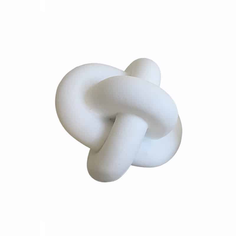 Διακοσμητικό Επιτραπέζιο Κόμπος Κεραμικός Λευκός Art Et