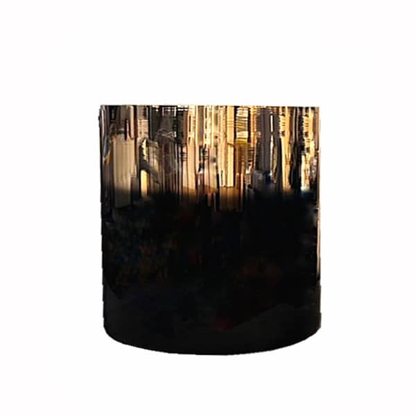 Διακοσμητικά Επιτραπέζια 24home - ΣΗΜΑΝΤΙΚΟ: Σε περίπτωση διαφοράς τιμής από το κατάστημα ισχύει παντα και μόνο η τιμή του καταστήματος Βάζο Γυάλινο Μαύρο-Χρυσό Φ18x25εκ. Art Et Lumiere 40320