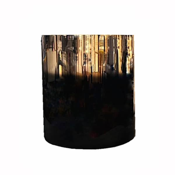 Βάζο Γυάλινο Μαύρο-Χρυσό Φ18x30εκ. Art Et Lumiere 40321