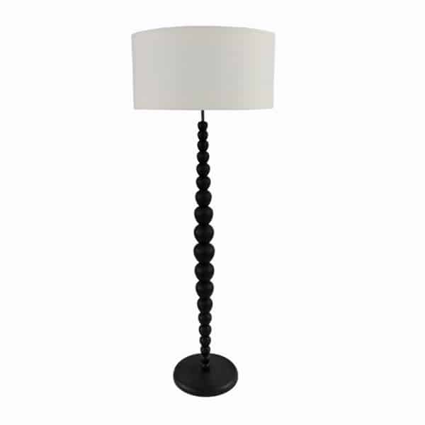 Φωτιστικά 24home - ΣΗΜΑΝΤΙΚΟ: Σε περίπτωση διαφοράς τιμής από το κατάστημα ισχύει παντα και μόνο η τιμή του καταστήματος Φωτιστικό Επιδαπέδιο Ξύλινο Μαύρο-Λευκό Φ25x148εκ. Art