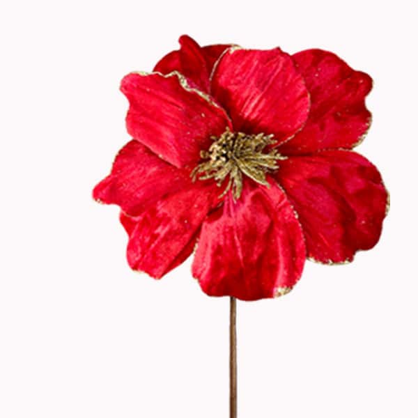 Λουλούδι Αλεξανδρινό Κόκκινο-Χρυσό 25x30εκ. Art Et Lumi