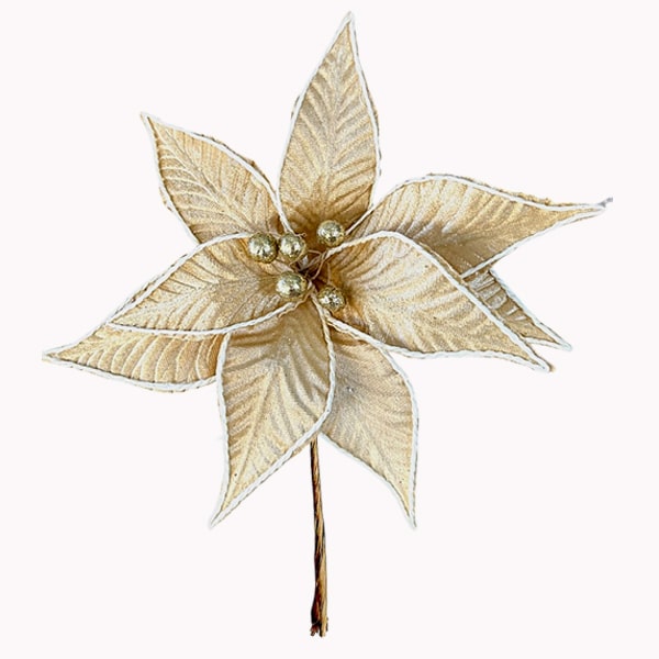 Λουλούδι Αλεξανδρινό Χρυσό 25x25εκ. Art Et Lumiere 20268 (Σετ 6 Τεμάχια) (Χρώμα: Χρυσό ) - Art Et Lumiere - lumiere_20268