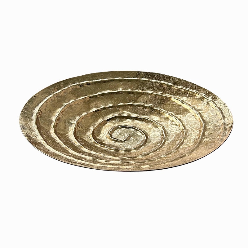 Διακοσμητική Πιατέλα Μεταλλική Χρυσή Φ41x7εκ. Art Et Lu