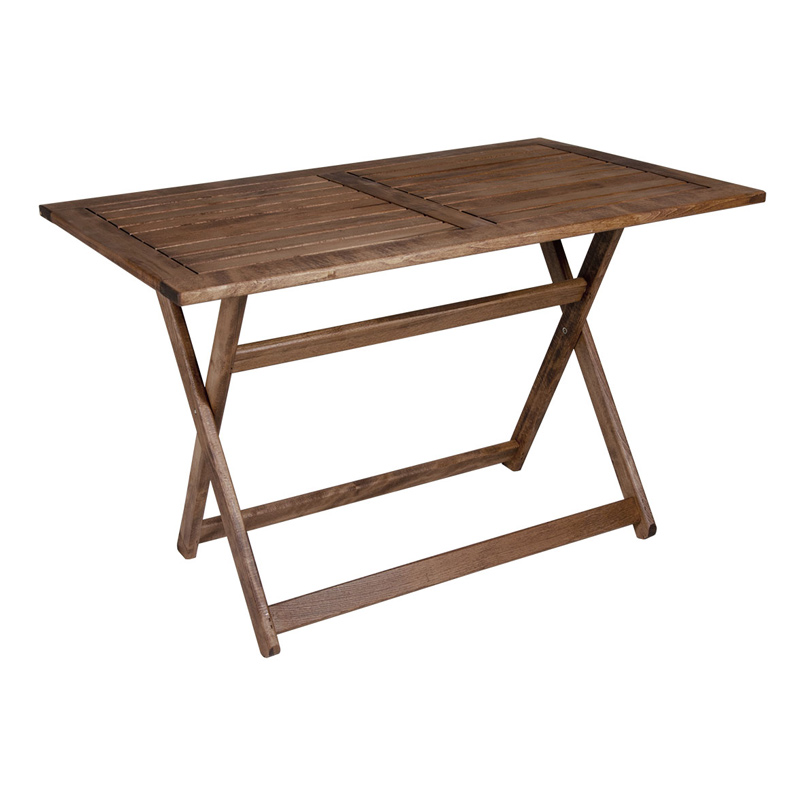 Τραπέζι πτυσσόμενο Klara Megapap από ξύλο οξιάς σε χρώμα καρυδί εμποτισμού 120x75x71εκ. – MegaPap – 0034197
