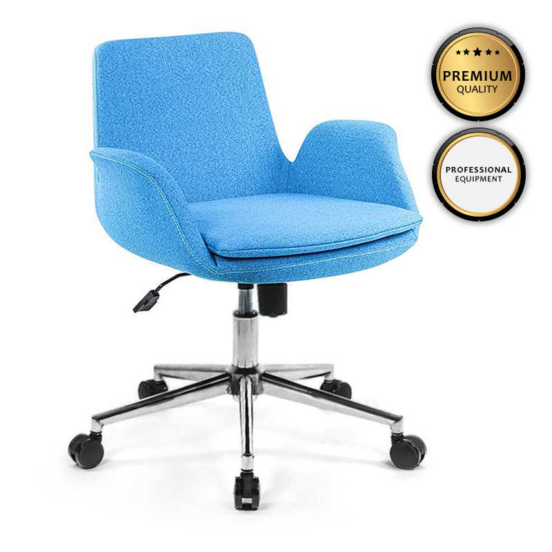 Καρέκλα εργασίας Maxim Up Megapap υφασμάτινη χρώμα γαλάζιο 65x60x90εκ. – MegaPap – 0125113
