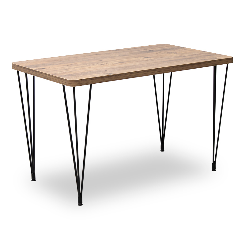 Τραπέζι Roger Megapap Mdf – μεταλλικό χρώμα ακακίας 120x70x75εκ. – MegaPap – 0212182