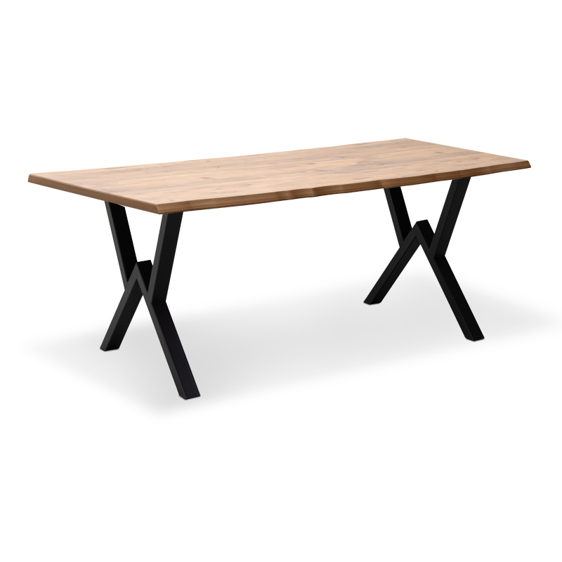Τραπέζι Walter Megapap Mdf – μεταλλικό χρώμα ακακίας 160x80x75εκ. – MegaPap – 0212168