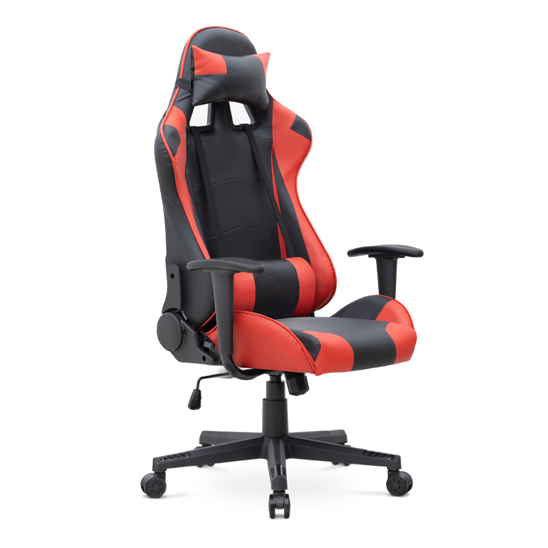 Καρέκλα γραφείου Gaming Alonso Megapap από τεχνόδερμα χρώμα κόκκινο – μαύρο 67x70x125/135 εκ. – MegaPap – 0223120