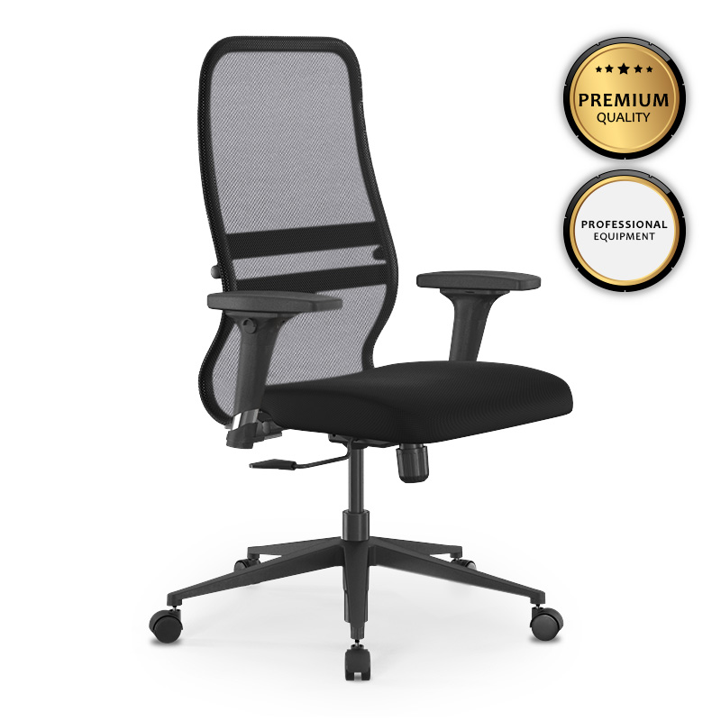 Καρέκλα γραφείου B2-8D Megapap εργονομική με ύφασμα Mesh χρώμα μαύρο 68x70x103,5/117,5εκ. – MegaPap – 0234141