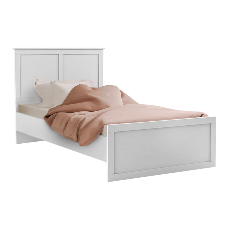 Κρεβάτι Emily Megapap χρώμα λευκό 90x190εκ. - MegaPap - 0235963