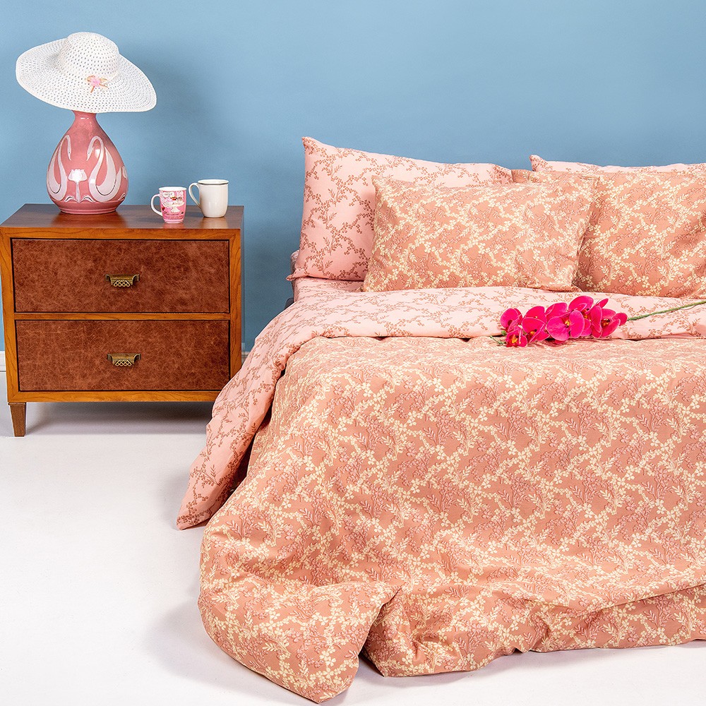 Παπλωματοθήκη 2 Όψεων Βαμβακερή 160x245εκ. Zelda Pink U