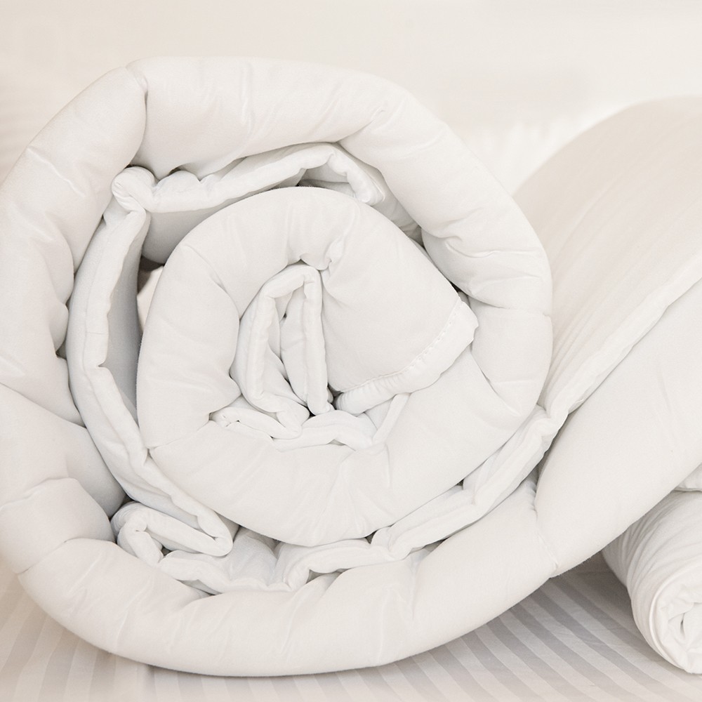 Κουβέρτες, Παπλώματα 24home - ΣΗΜΑΝΤΙΚΟ: Σε περίπτωση διαφοράς τιμής από το κατάστημα ισχύει παντα και μόνο η τιμή του καταστήματος Πάπλωμα Satin Microfiber Υπέρδιπλο 220x240εκ. Λευκό Mel