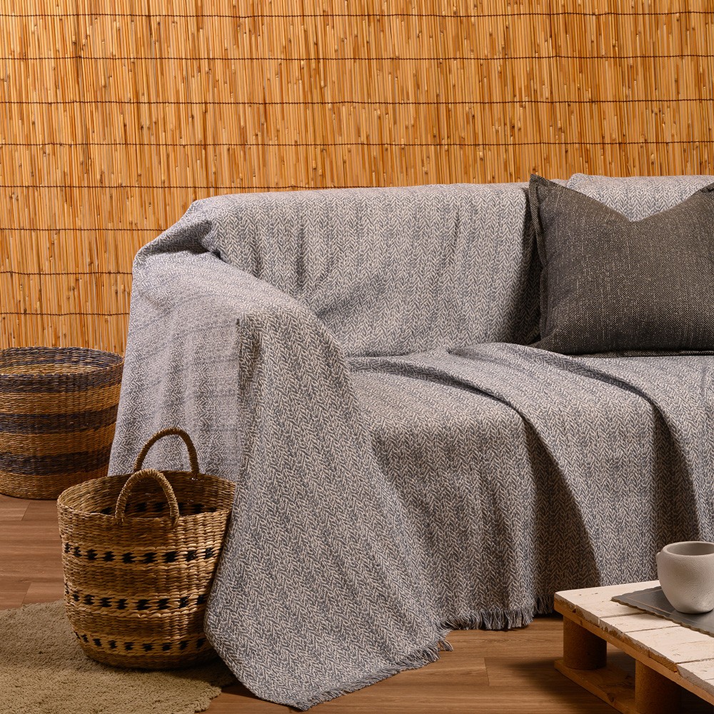 Ριχτάρι Polycotton Πολυθρόνας 180x180εκ. Ophelia Blue M