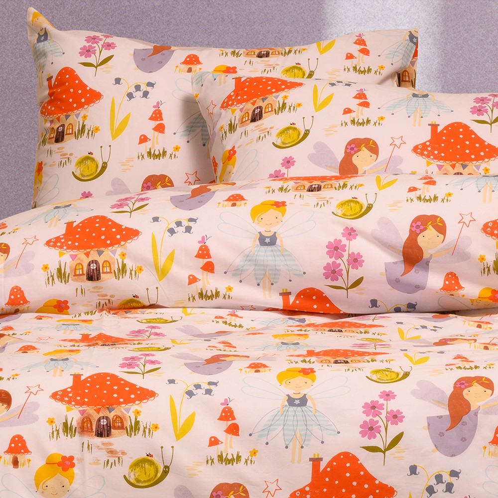 Σετ Σεντόνι Με Μαξιλαροθήκη Βαμβακερό Ημίδιπλο Με Λάστι