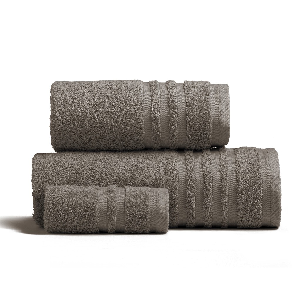 Σετ Πετσέτες 3τμχ Βαμβακερές Premio Brown Melinen 20004415 (Ύφασμα: Βαμβάκι 100%, Χρώμα: Καφέ, Μέγεθος: Σετ) - MELINEN - 20004415