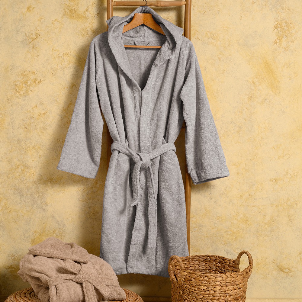 Μπουρνούζια 24home - ΣΗΜΑΝΤΙΚΟ: Σε περίπτωση διαφοράς τιμής από το κατάστημα ισχύει παντα και μόνο η τιμή του καταστήματος Μπουρνούζι Ενηλίκων Βαμβακερό Small Bloom Silver Meline