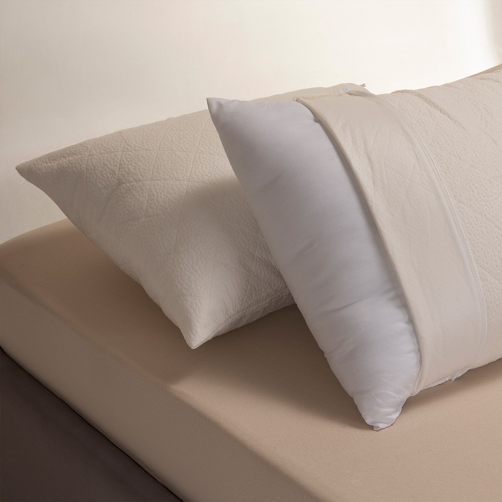 MELINEN Ζεύγος Αδιάβροχες Προστατευτικές Μαξιλαροθήκες 50x70εκ. Bamboo Jacquard MELINEN 20000585 (Ύφασμα: 34% Bamboo-66% Polyester) - MELINEN - 20000585