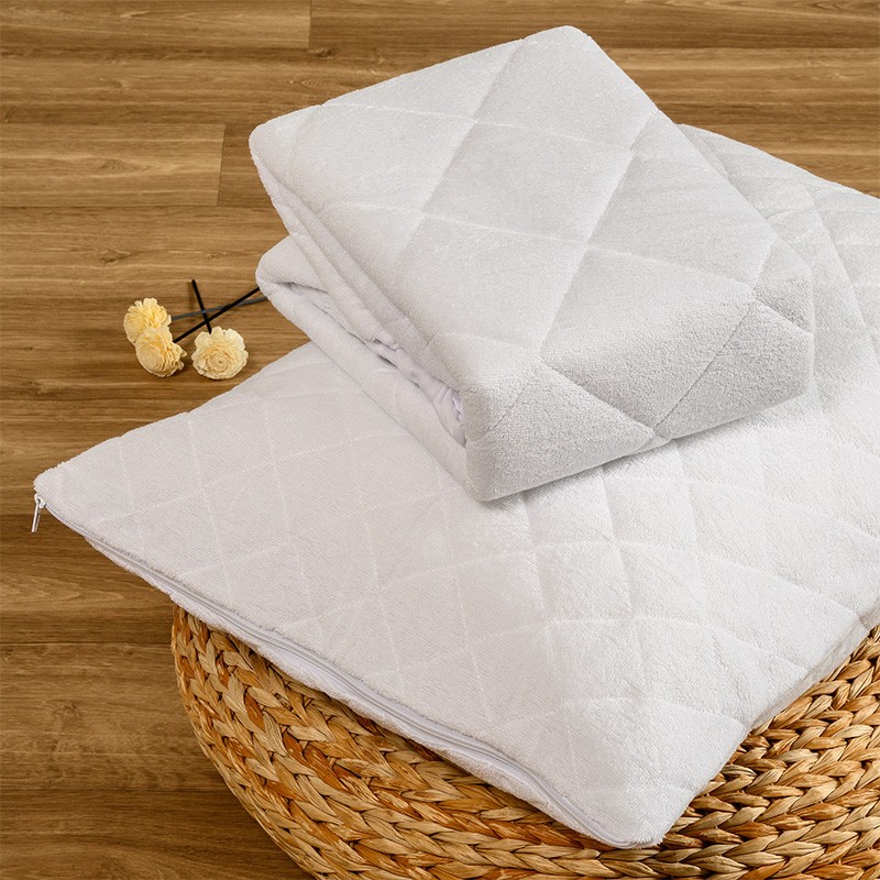 MELINEN Επίστρωμα Αδιάβροχο Καπιτονέ Polycotton 120x200+40εκ. Melinen 20004424 (Ύφασμα: 65% Polyester - 35% Βαμβάκι, Χρώμα: Λευκό) - MELINEN - 20004424
