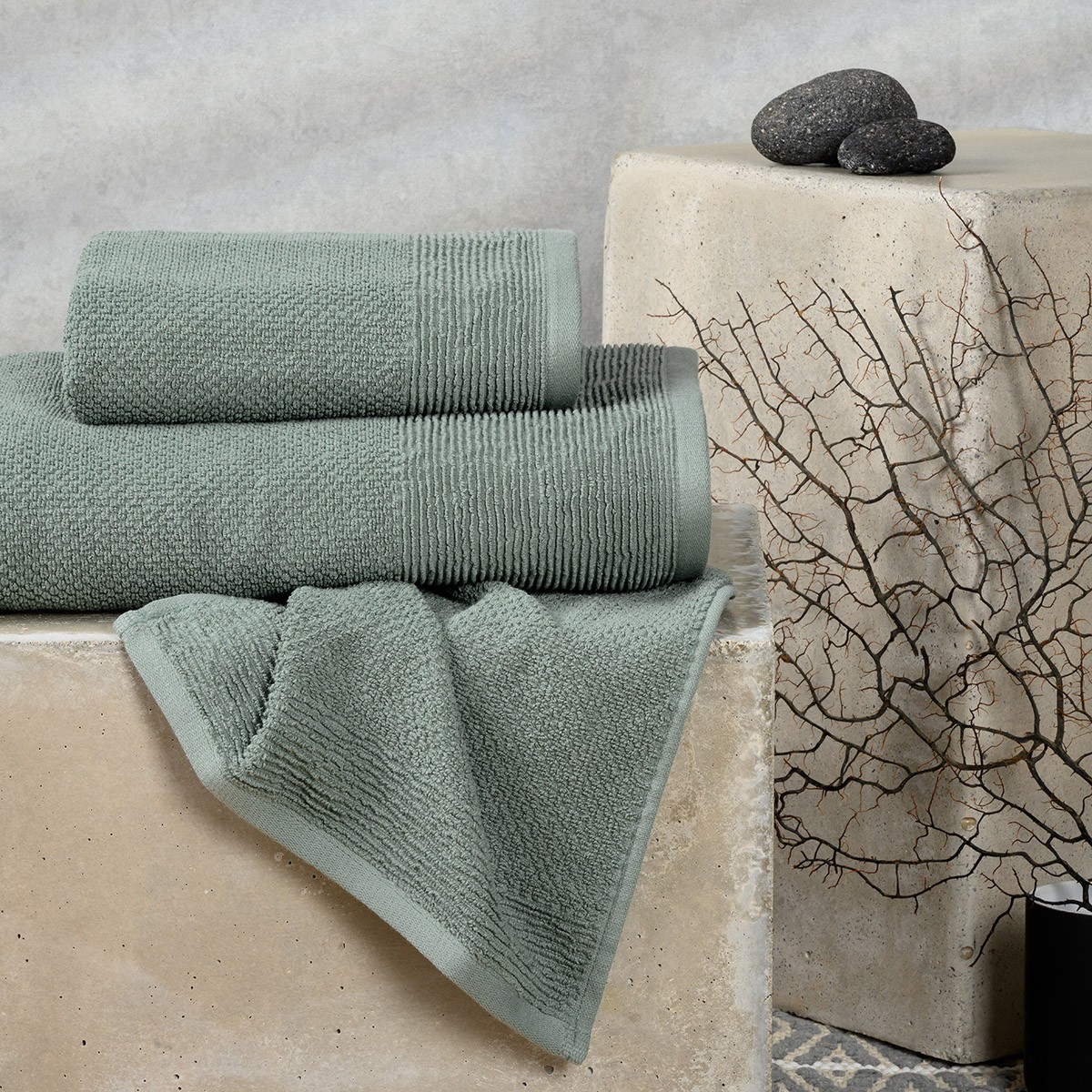 Πετσέτες Μπάνιου (Σετ 3τμχ) Melinen Haus D.Aqua 500gsm