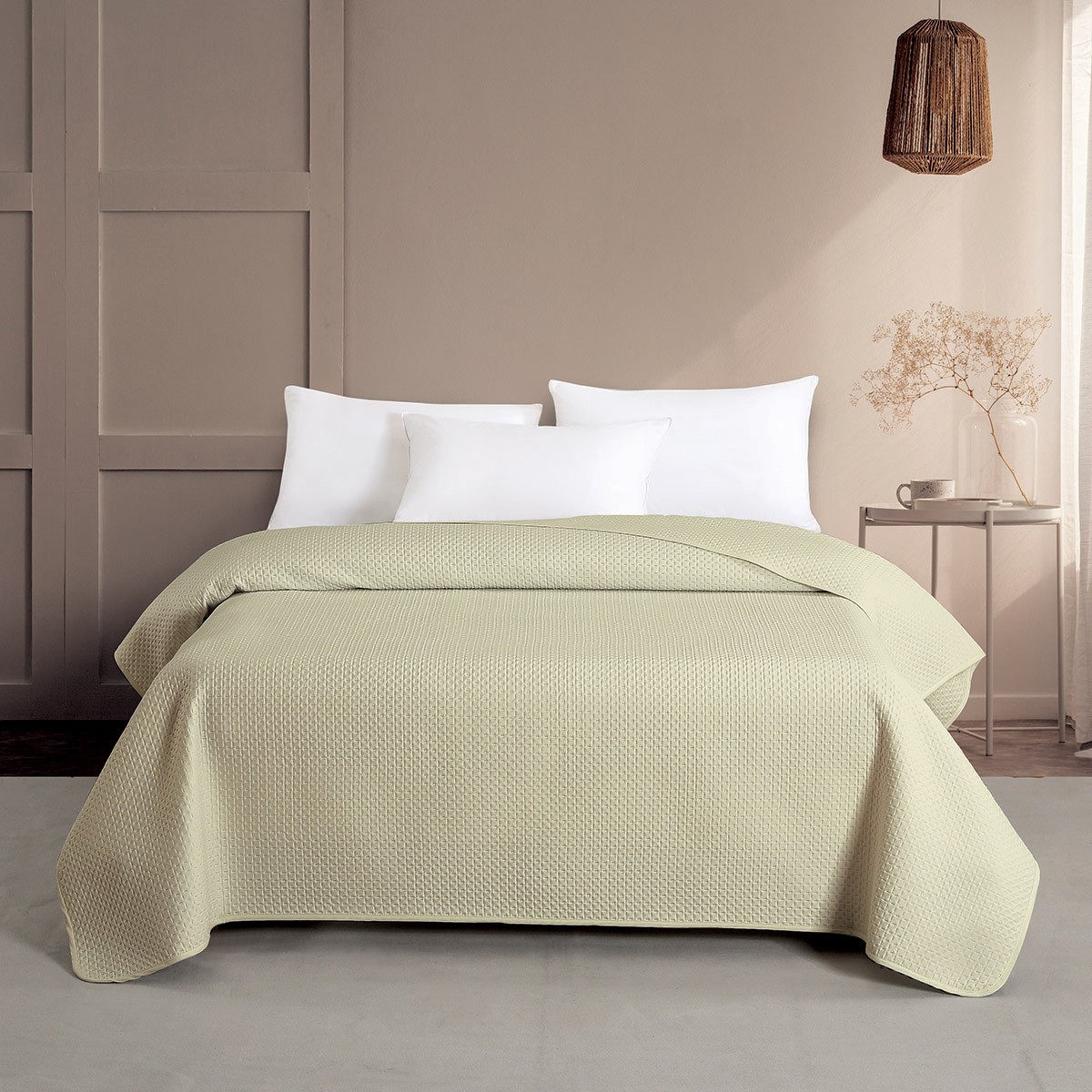 Κουβερλί Microfiber Υπέρδιπλο 220x240εκ. Ultra Sonic Zara Ecrou Melinen 20004493 (Ύφασμα: Microfiber, Χρώμα: Εκρού , Μέγεθος: Υπέρδιπλα) - MELINEN - 20004493