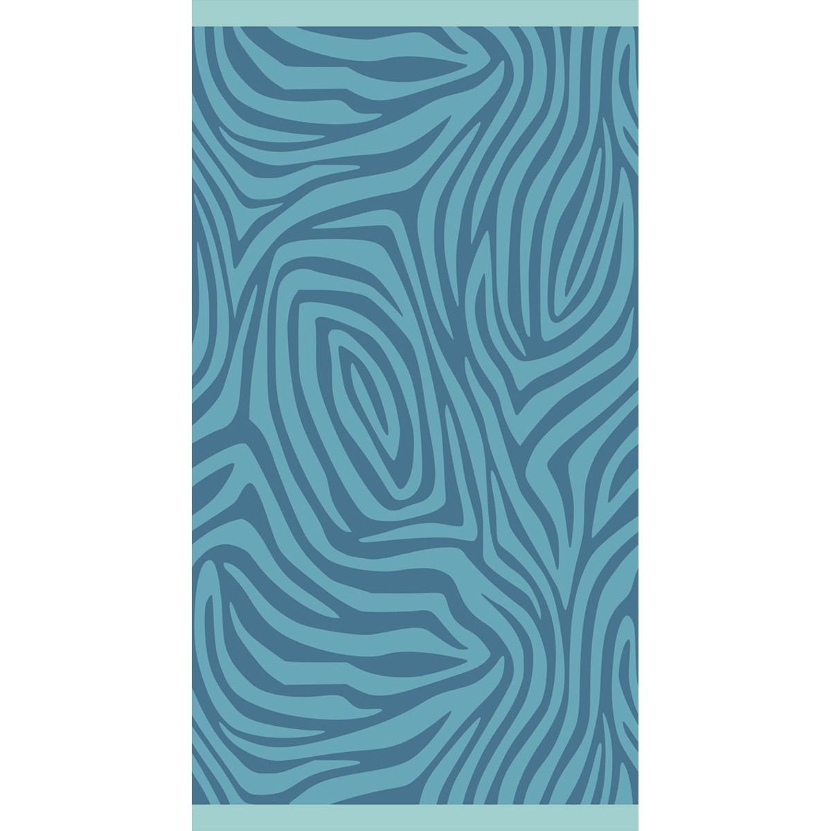 MELINEN Πετσέτα Θαλάσσης Βαμβακερή Velour Blue 86x160εκ. Zebra Melinen 20004872 (Ύφασμα: Βαμβάκι 100%, Χρώμα: Μπλε) - MELINEN - 20004872
