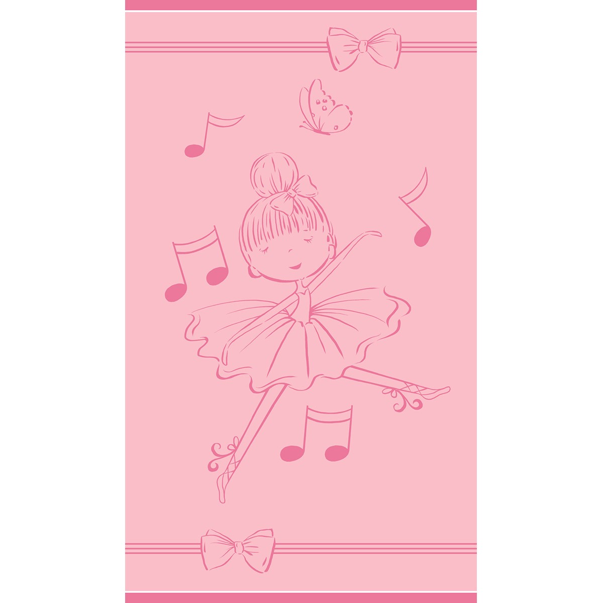 Πετσέτα Θαλάσσης Βαμβακερή Velour Pink 70x120εκ. Dancing Melinen 20004884 (Ύφασμα:...