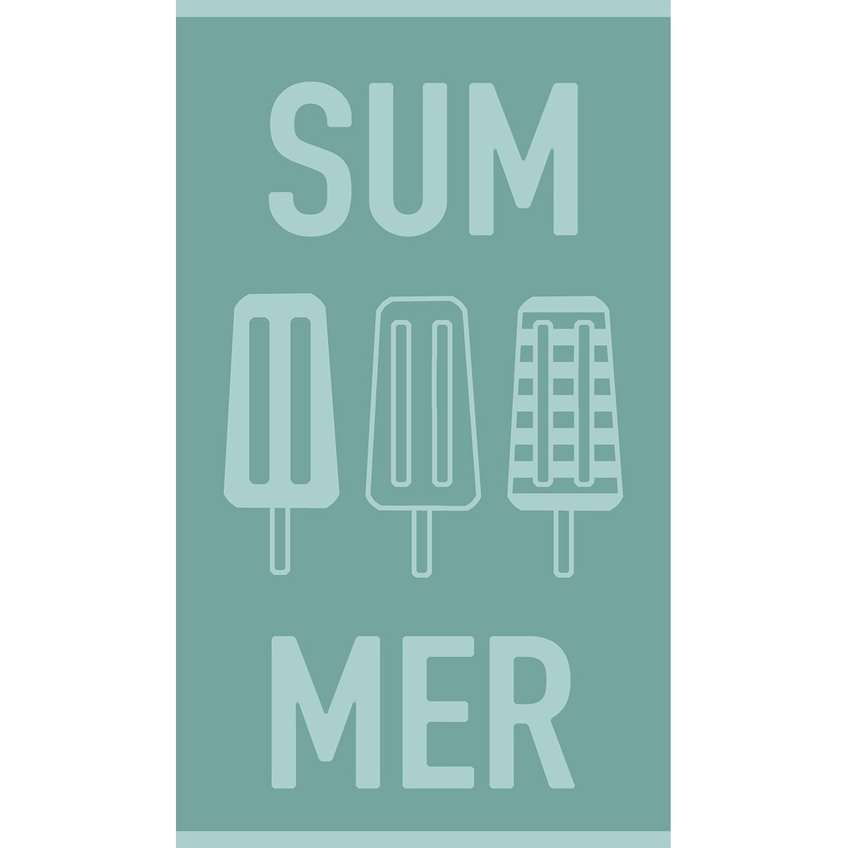 Παιδική Πετσέτα Θαλάσσης (70×120) Melinen Summer Aqua