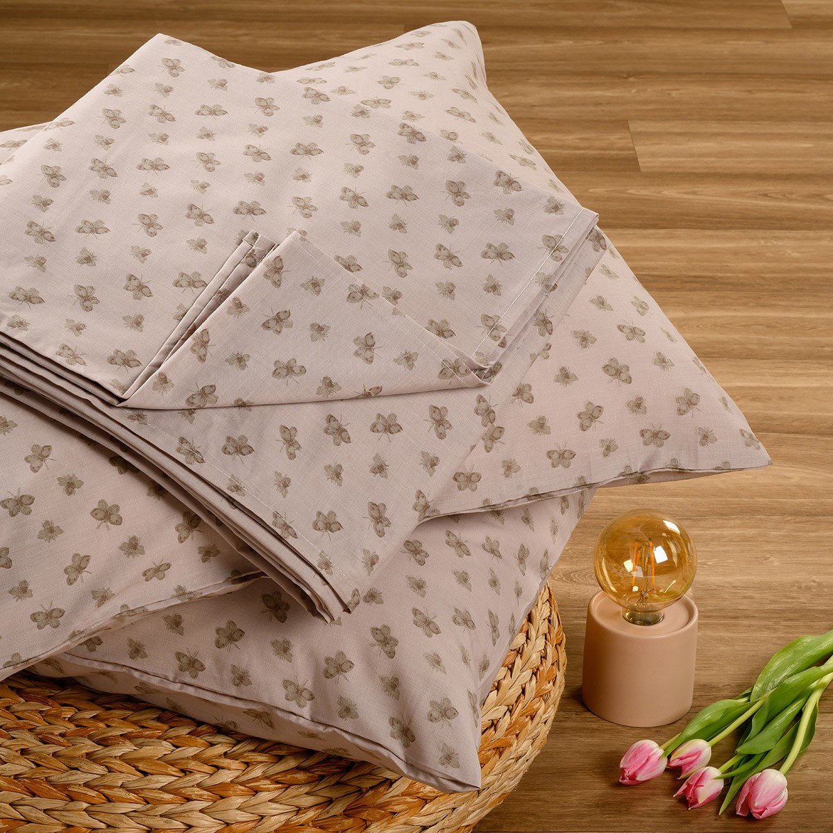 Σετ Σεντόνι Με 1 Μαξιλαροθήκη Polycotton Ημίδιπλο Με Λά