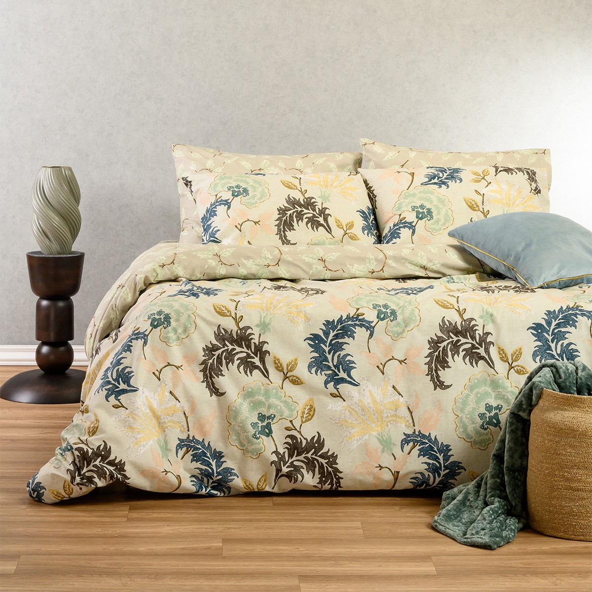 Σετ Σεντόνια Βαμβακερά Διπλά Με Λάστιχο 150x200+32εκ. A