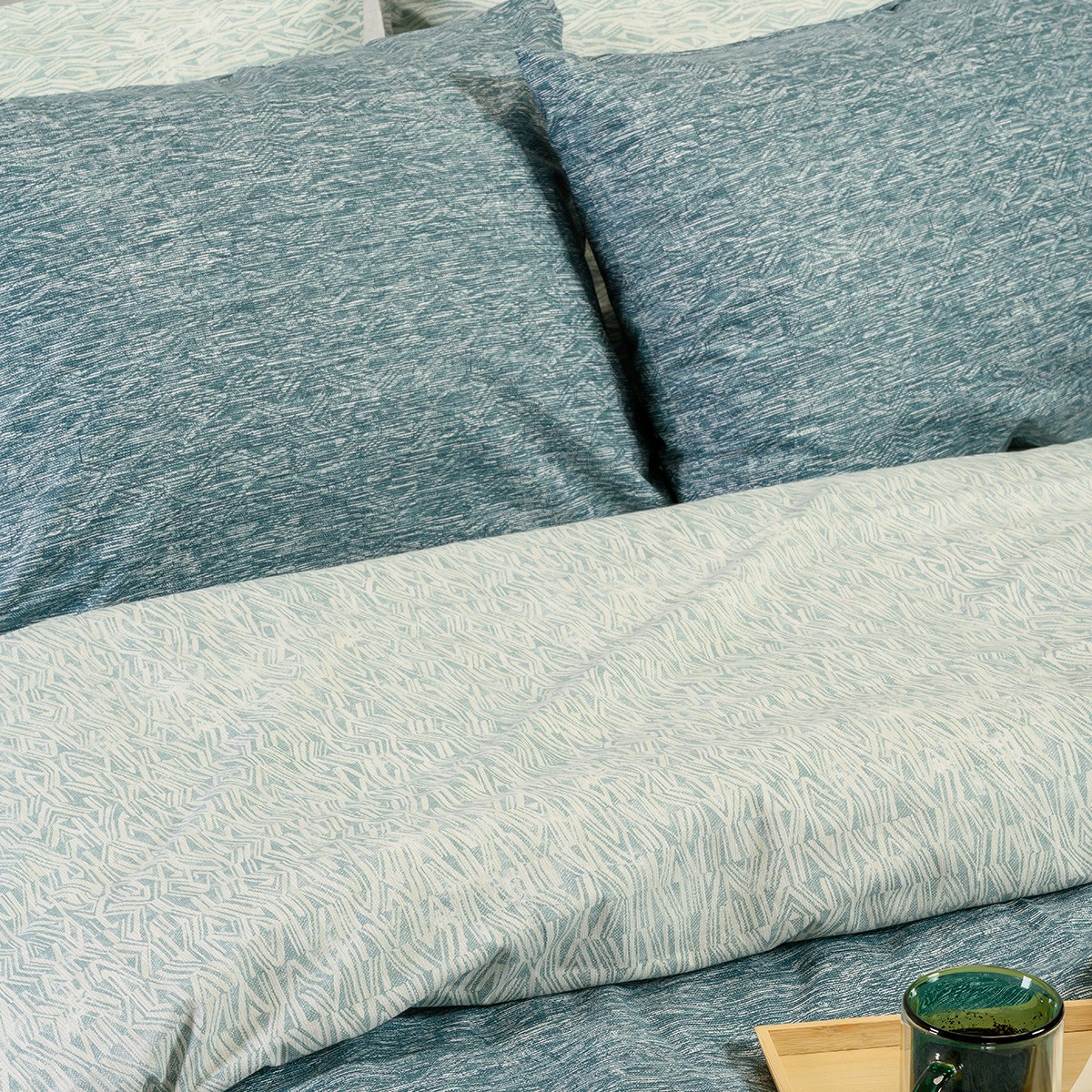 Ζεύγος Μαξιλαροθήκες Polycotton 50x70εκ. Rafaelo Petrol Casual Line Melinen 20005353...