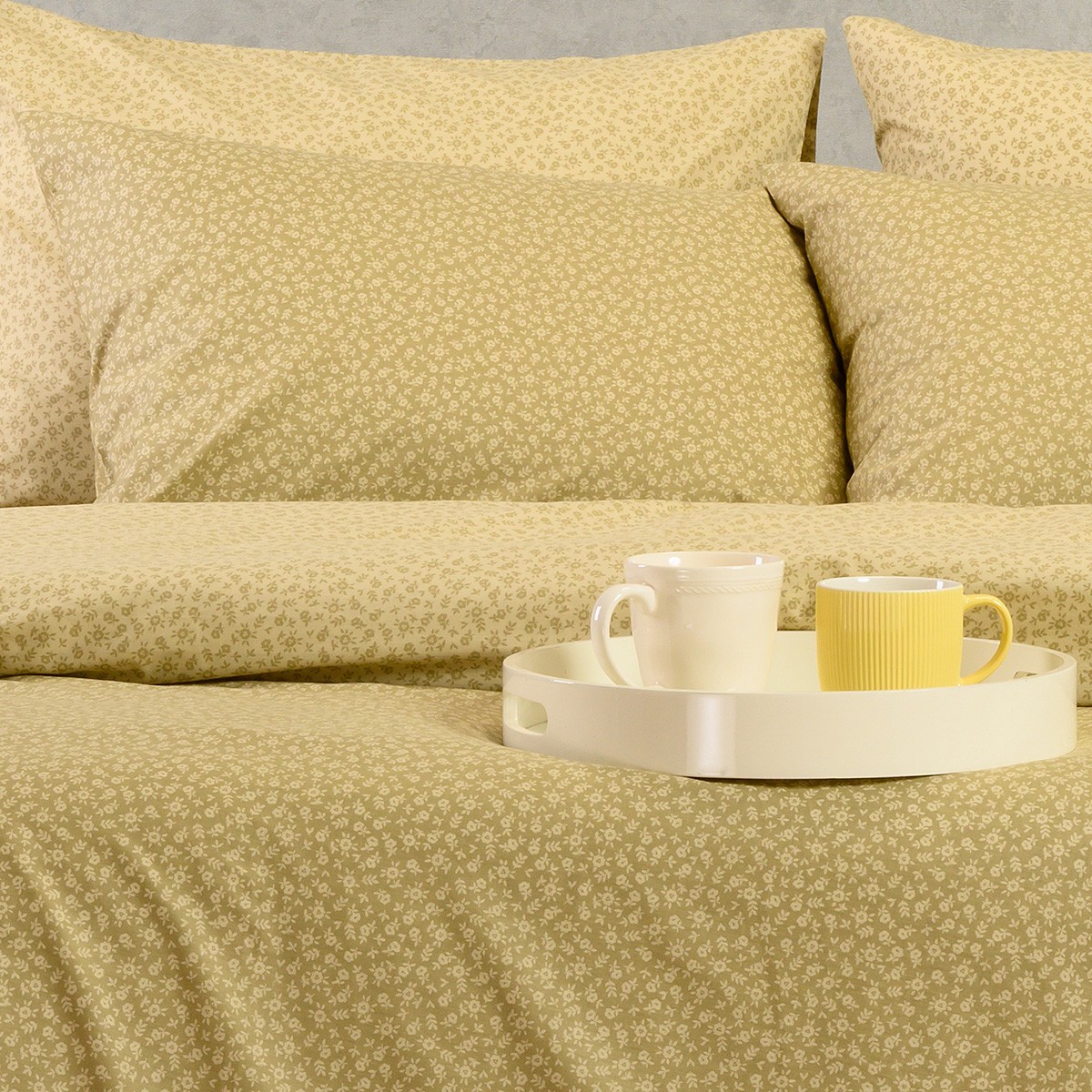 Ζεύγος Μαξιλαροθήκες Βαμβακερές 50x70εκ. Samuele Olive-Beige Ultra Line Melinen 20005512...