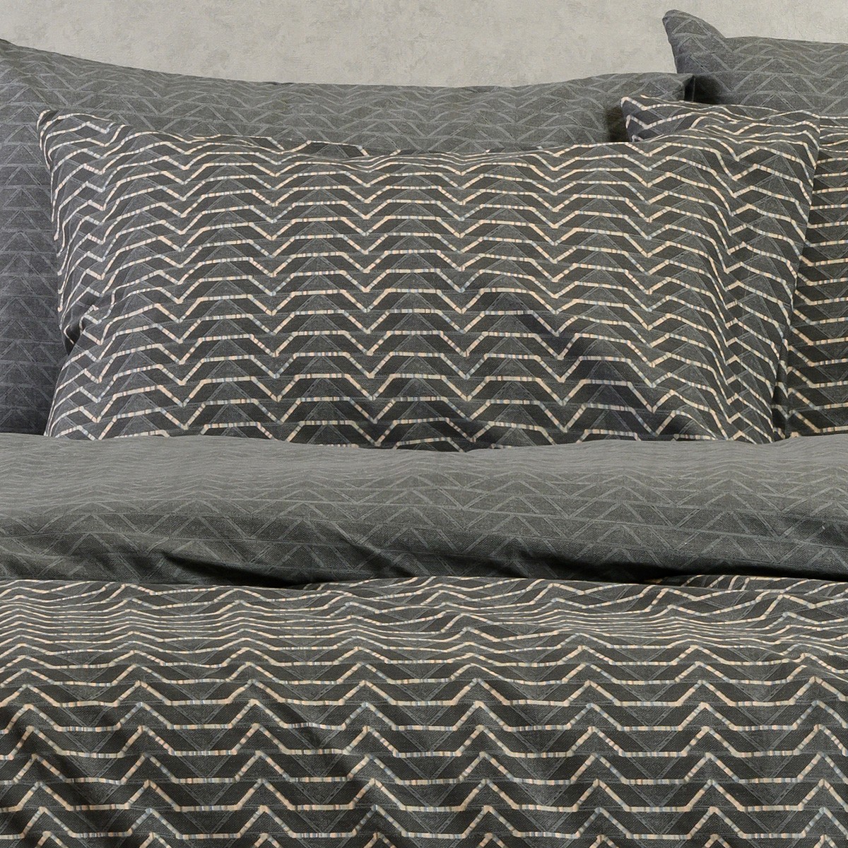 Ζεύγος Μαξιλαροθήκες (50×70) Melinen Ultra Line Paris Anthracite