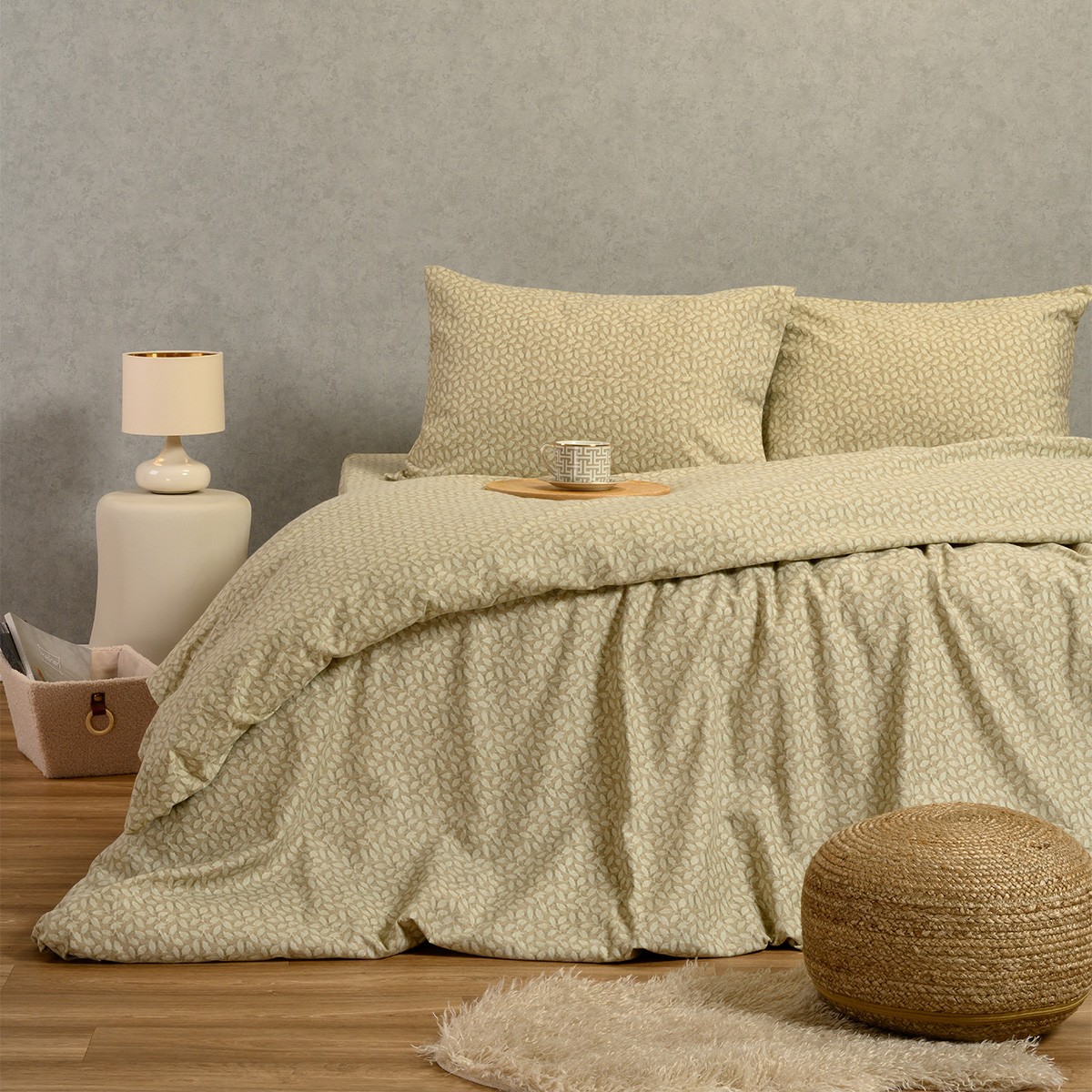 Σετ Σεντόνια Φανελένια King Size Με Λάστιχο 180x200+30εκ. Elise Greige...