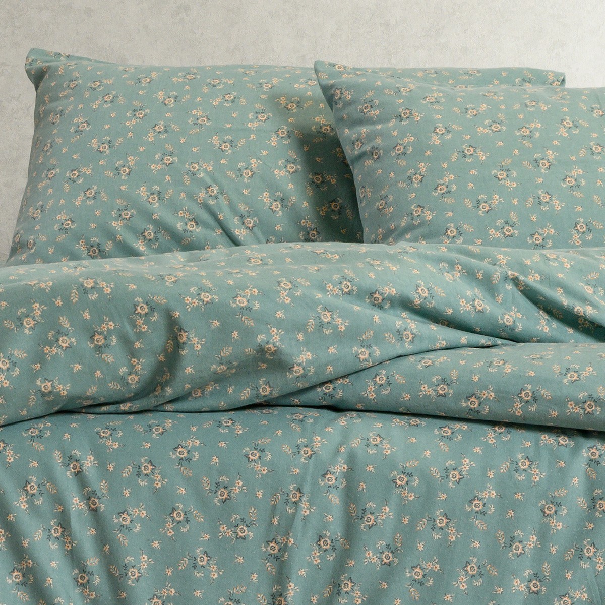 Ζεύγος Μαξιλαροθήκες Φανελένιες 53x72εκ. Fay Petrol Winter Line Melinen 20005119...