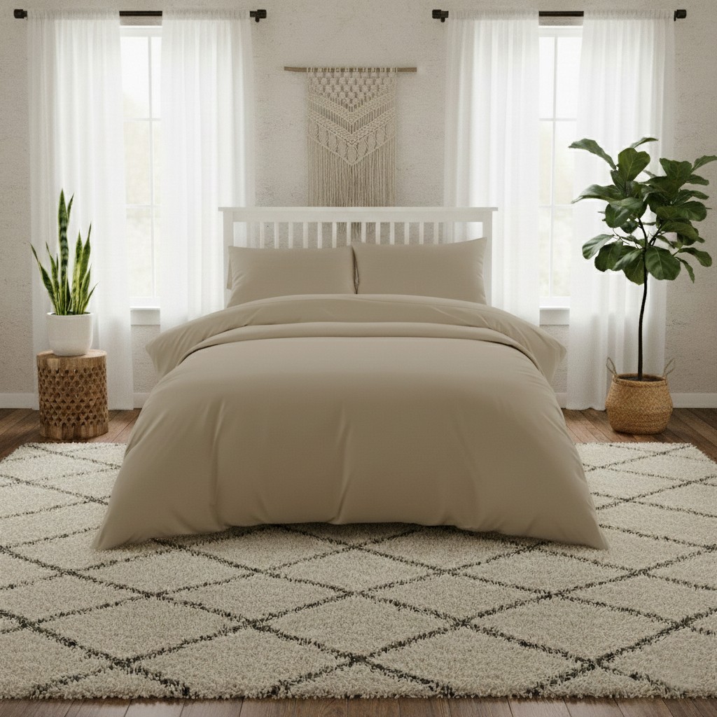 Σεντόνι Μεμονωμένο Βαμβακοσατέν King Size 270x270εκ. Beige Lavish Satin Line Melinen 20005603 (Ύφασμα: Βαμβακοσατέν, Τύπος κατωσέντονου: Χωρίς Λάστιχο, Χρώμα: Μπεζ, Μέγεθος: King Size) - MELINEN - 20005603