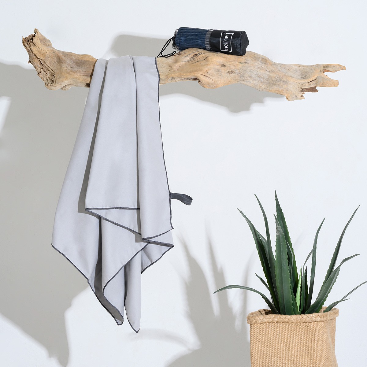 Πετσέτα Γυμναστηρίου Microfiber 50x90εκ. Silver Melinen 20005707 (Ύφασμα: Microfiber, Χρώμα: Ασημί , Μέγεθος: Προσώπου) - MELINEN - 20005707