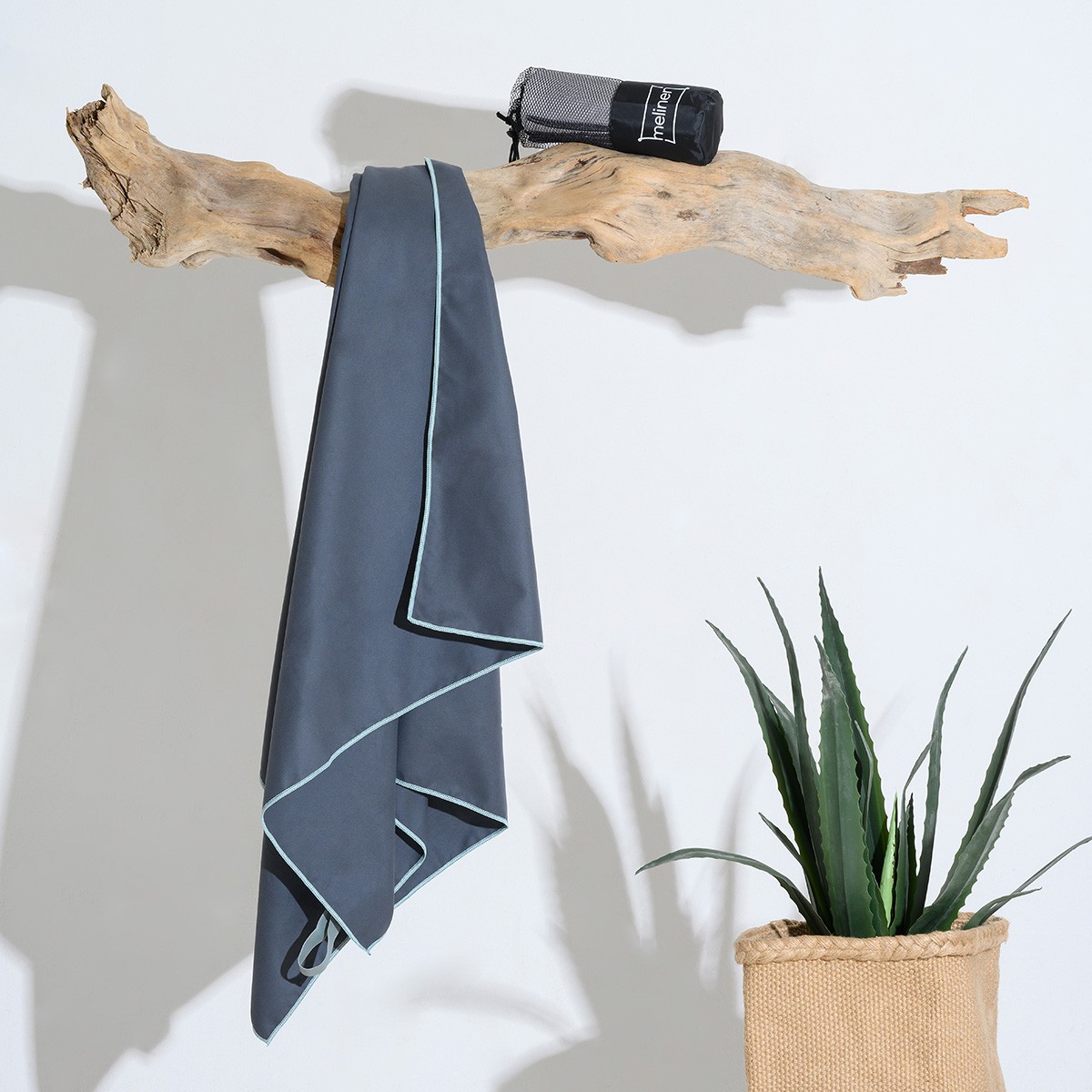 Πετσέτα Γυμναστηρίου Microfiber 80x170εκ. Anthracite Melinen 20005716 (Ύφασμα: Microfiber, Χρώμα: Ανθρακί, Μέγεθος: Σώματος) - MELINEN - 20005716