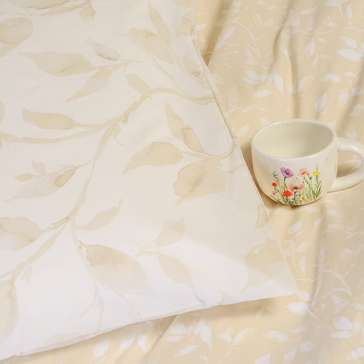 Ζεύγος Μαξιλαροθήκες Βαμβακερές 50x70εκ. Pearl Beige Ultra Line Melinen 20005841 (Ύφασμα: Βαμβάκι 100%, Χρώμα: Μπεζ) - MELINEN - 20005841