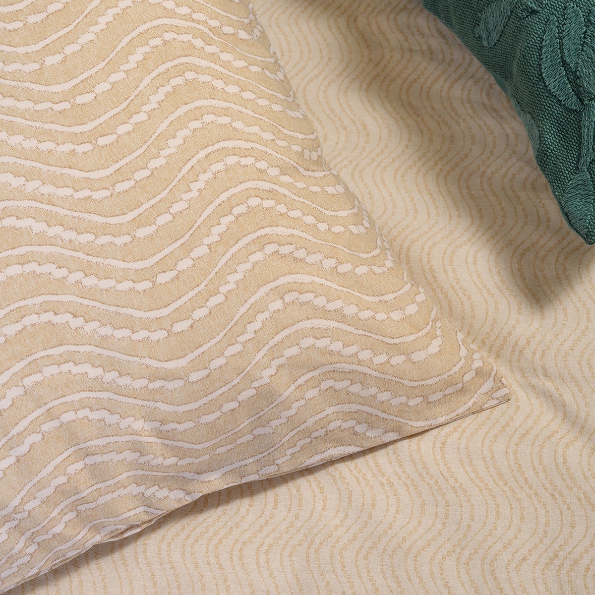 Ζεύγος Μαξιλαροθήκες Βαμβακερές 50x70εκ. Maverick Beige Ultra Line Melinen 20005845 (Ύφασμα: Βαμβάκι 100%, Χρώμα: Μπεζ) - MELINEN - 20005845
