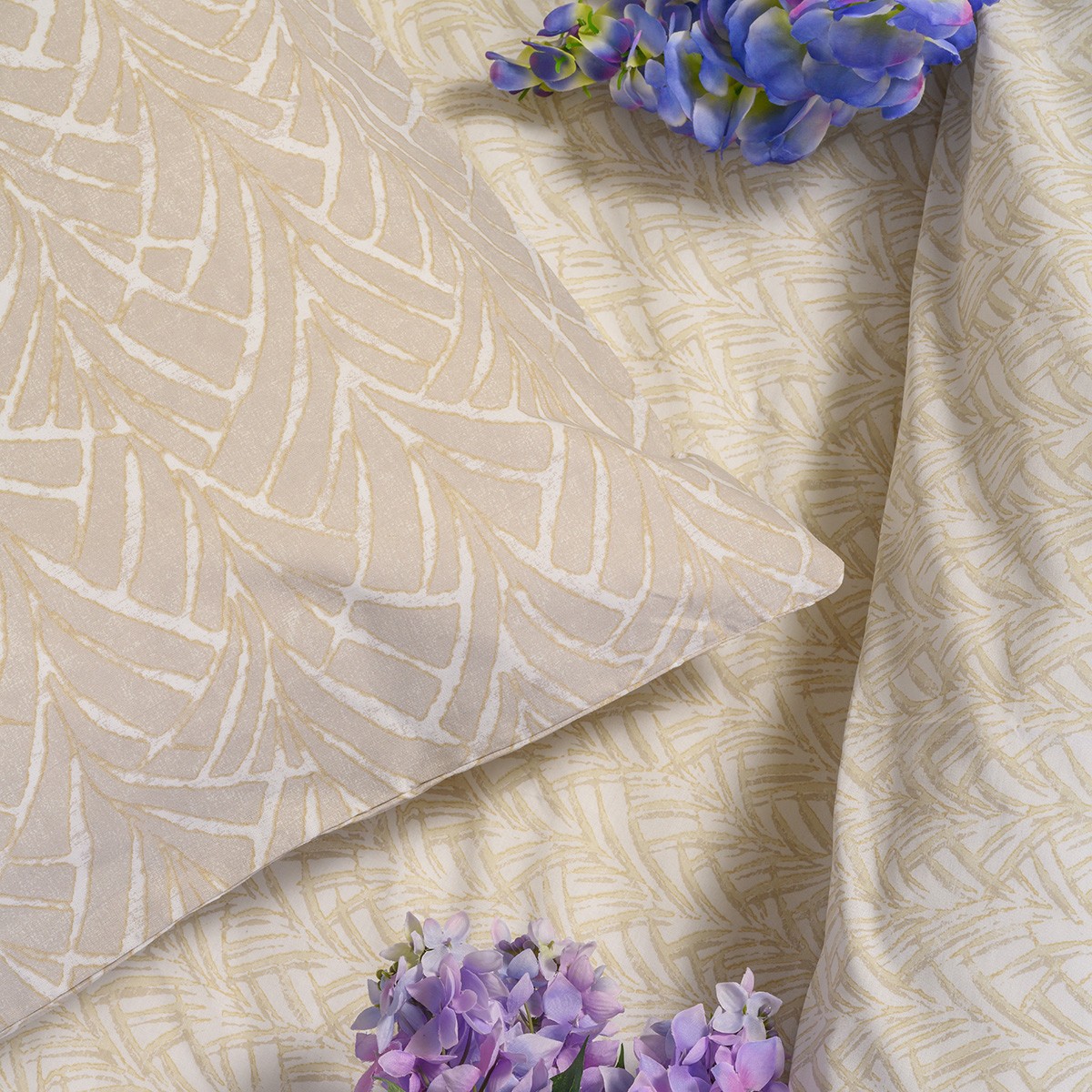 Ζεύγος Μαξιλαροθήκες Βαμβακερές 50x70εκ. Coral Light Grey Ultra Line Melinen 20005847 (Ύφασμα: Βαμβάκι 100%, Χρώμα: Γκρι) - MELINEN - 20005847