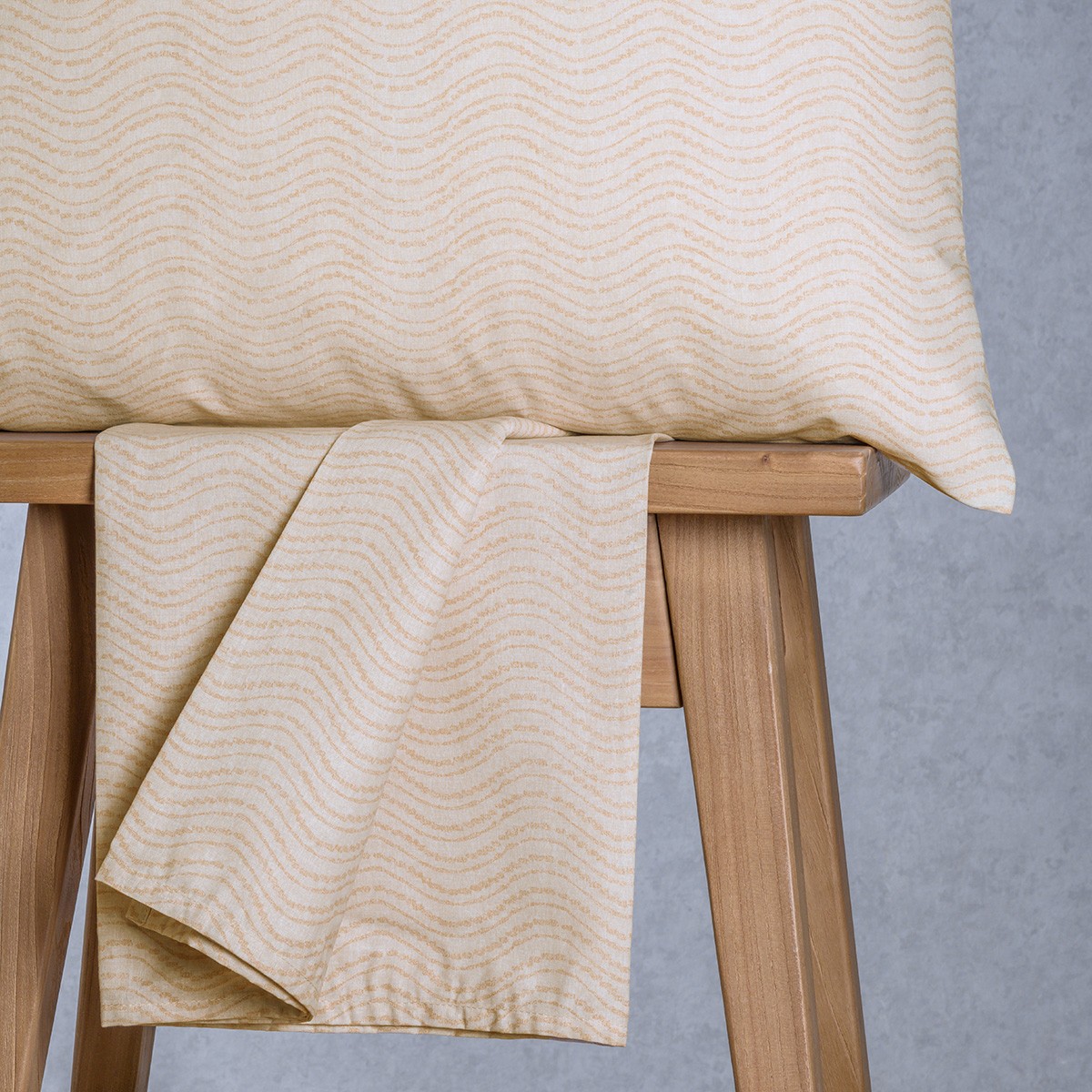 Σετ Σεντόνι Με 2 Μαξιλαροθήκες Βαμβακερό Υπέρδιπλο Με Λάστιχο 160x200+32εκ. Maverick Beige Ultra Line Mini Melinen 20005895 (Ύφασμα: Βαμβάκι 100%, Τύπος κατωσέντονου: Με Λάστιχο, Χρώμα: Μπεζ, Μέγεθος: Υπέρδιπλα) - MELINEN - 20005895