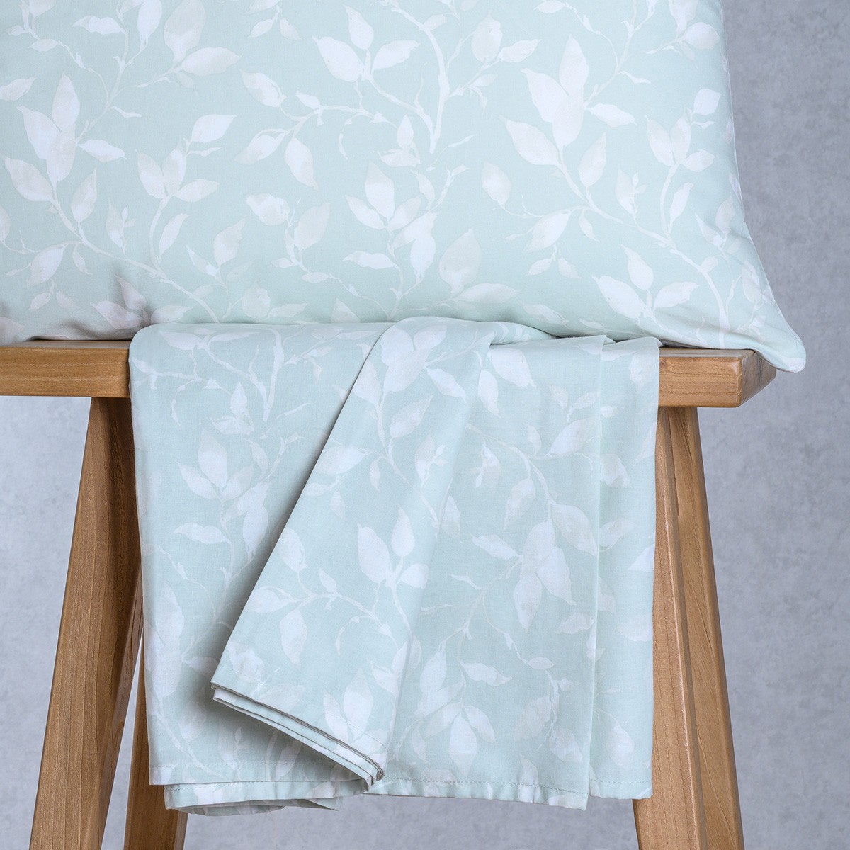 Σετ Σεντόνι Με 2 Μαξιλαροθήκες Βαμβακερό King Με Λάστιχο 180x200+32εκ. Pearl Blue Ultra Line Mini Melinen 20005902 (Ύφασμα: Βαμβάκι 100%, Τύπος κατωσέντονου: Με Λάστιχο, Χρώμα: Μπλε, Μέγεθος: King Size) - MELINEN - 20005902