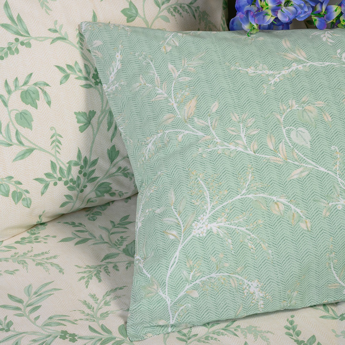 Ζεύγος Μαξιλαροθήκες Polycotton 50x70εκ. Sienna Forest Casual Line Melinen 20005997 (Ύφασμα: 50% Cotton-50% Polyester, Χρώμα: Πράσινο ) - MELINEN - 20005997