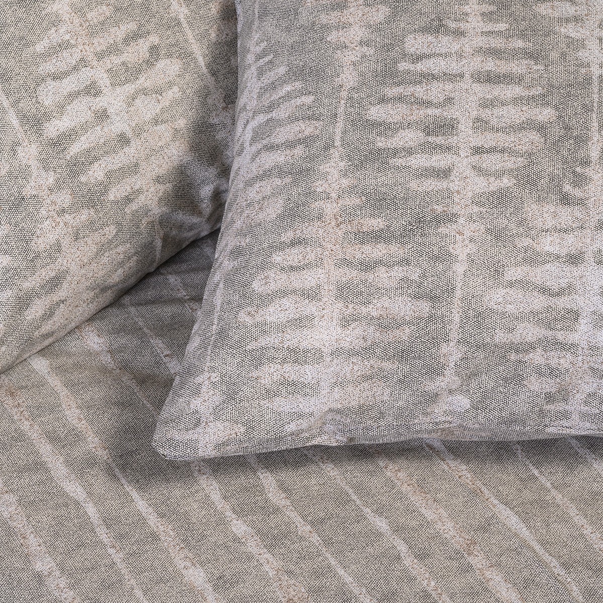 Ζεύγος Μαξιλαροθήκες Polycotton 50x70εκ. Kai Grey Casual Line Melinen 20006000 (Ύφασμα: 50% Cotton-50% Polyester, Χρώμα: Γκρι) - MELINEN - 20006000