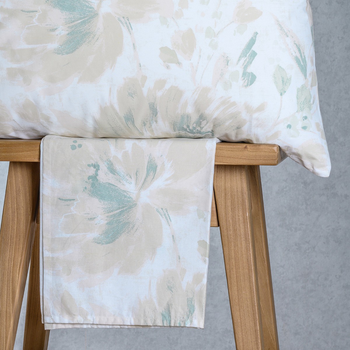 Σετ Σεντόνι Με 2 Μαξιλαροθήκες Polycotton Υπέρδιπλο Με Λάστιχο 160x200+32εκ. Anabelle Aqua Casual Line Mini Melinen 20006045 (Τύπος κατωσέντονου: Με Λάστιχο, Ύφασμα: 50% Cotton-50% Polyester, Μέγεθος: Υπέρδιπλα, Χρώμα: Aqua) - MELINEN - 20006045