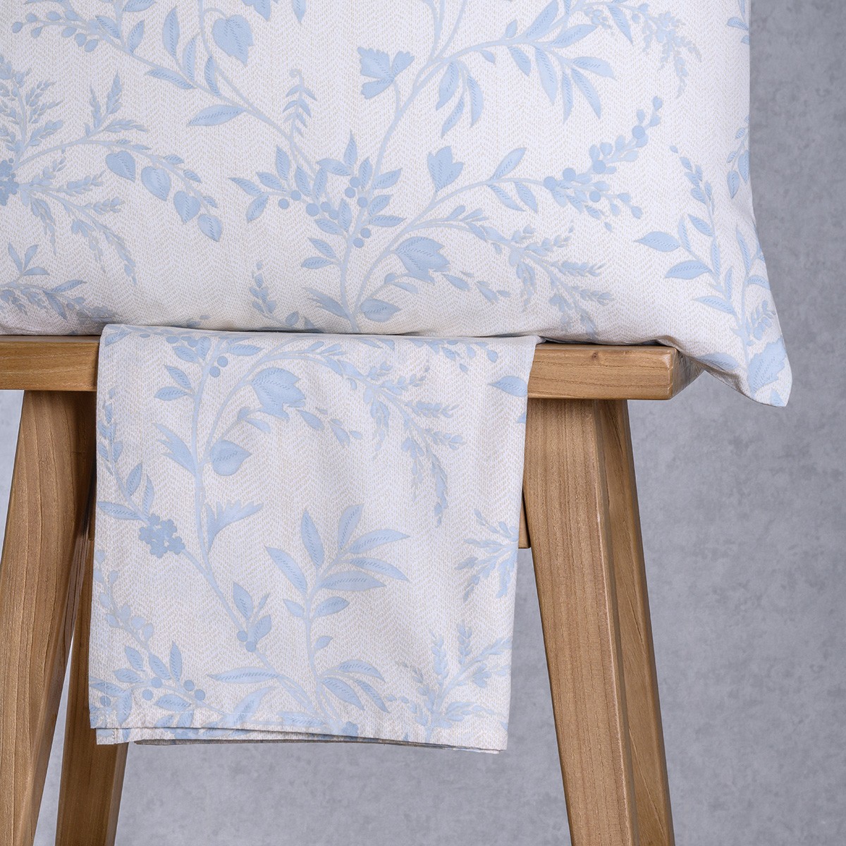 Σετ Σεντόνι Με 2 Μαξιλαροθήκες Polycotton King Με Λάστιχο 180x200+32εκ. Sienna Blue Casual Line Mini Melinen 20006058 (Τύπος κατωσέντονου: Με Λάστιχο, Ύφασμα: 50% Cotton-50% Polyester, Χρώμα: Μπλε, Μέγεθος: King Size) - MELINEN - 20006058