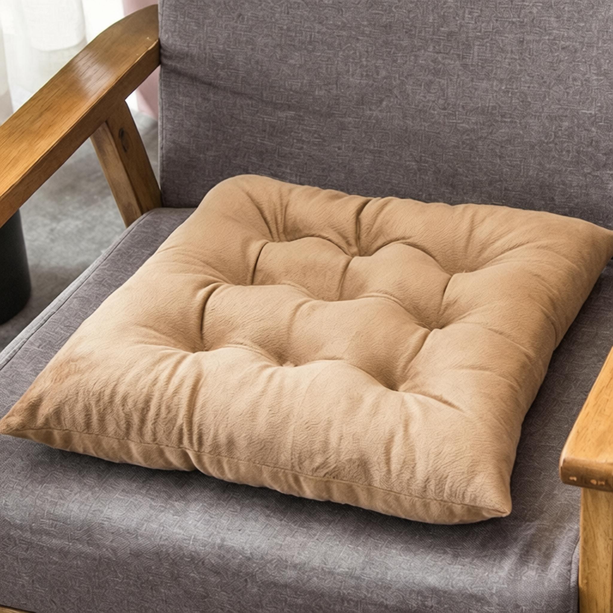 Μαξιλάρι Καρέκλας Polyester 40x40εκ. Velvet Beige Melinen 20006653 (Ύφασμα: Polyester, Χρώμα: Μπεζ) - MELINEN - 20006653