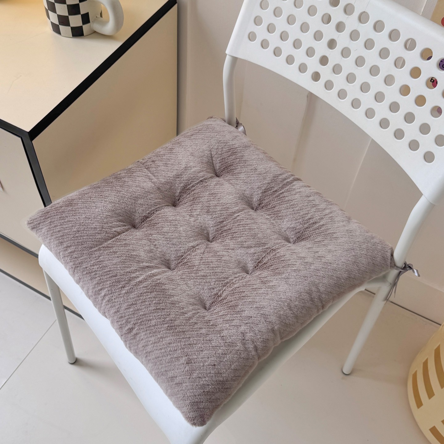 Μαξιλάρι Καρέκλας Faux Fur 40x40εκ. Fur Mocca Melinen 20006681 (Χρώμα: Μόκα, Ύφασμα: Faux Fur) - MELINEN - 20006681